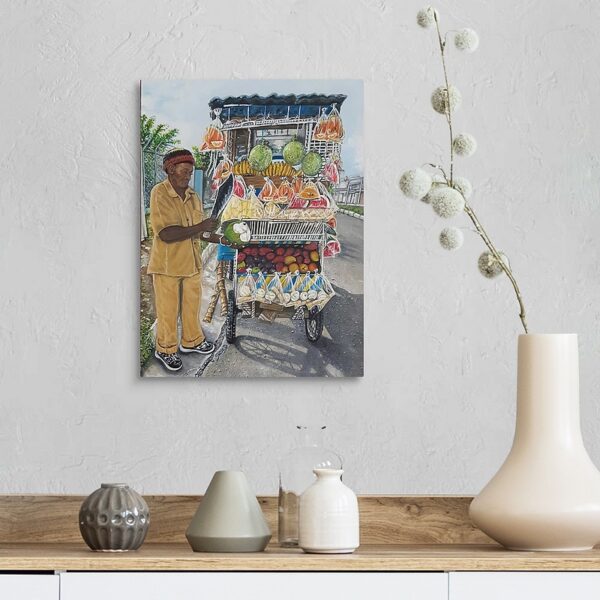 Fitzroy Fruitcart 12" × 16" - Image 2